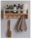 Wall-Wooden Bathroom Shelf